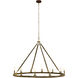 Wolfgang 12 Light Brown Chandelier Ceiling Light, Large